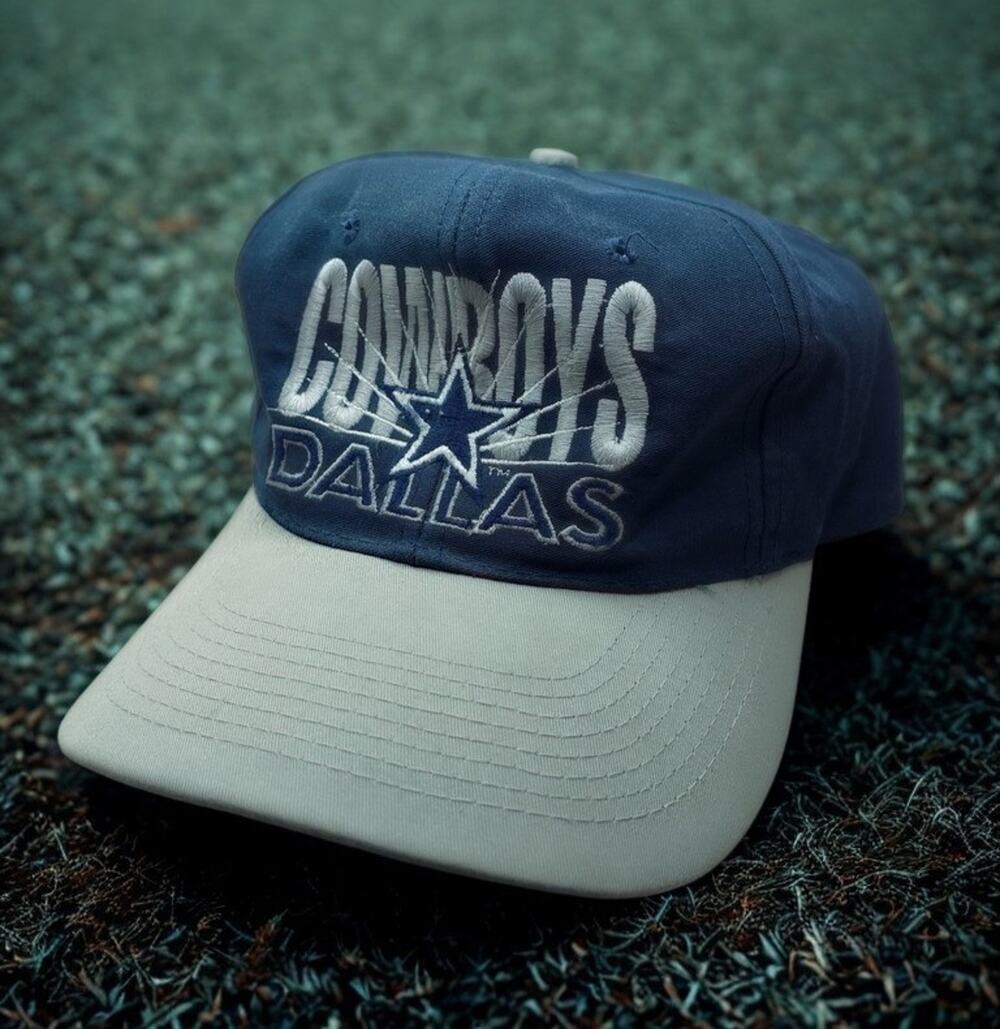 Dallas Cowboys AJD Snapback Hat Cap NFL OSFA Blue White 90s Football Vintage